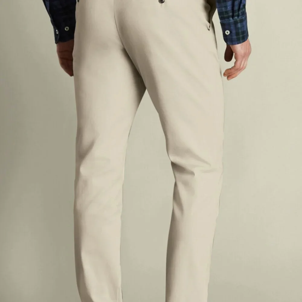 (NWOT) Charles Tyrwhitt - Ultimate Non-Iron Slim Fit Chinos (Stone) - Picture 4 of 6